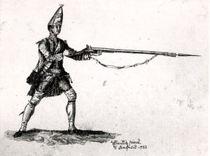 Sotilaan muotokuva, 1753